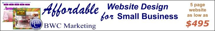 Small business web design by BWC Marketing
